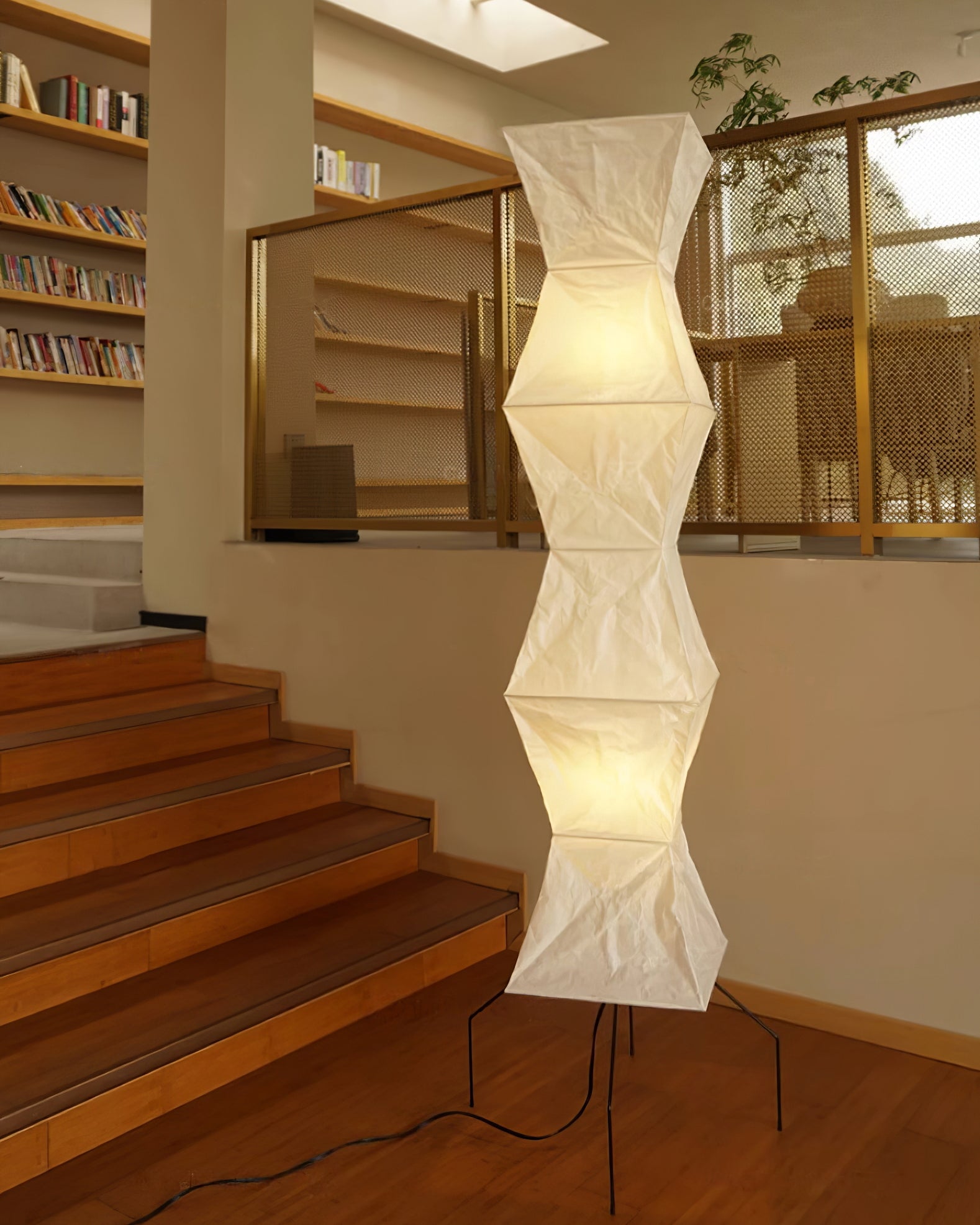 Rice paper floor lamp | Floor Lamp | LED | metal | 240v | Stylish Floor Lighting