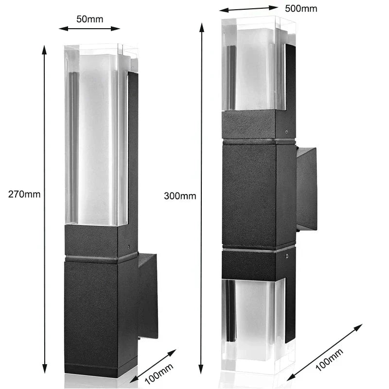 BrightLine Aluminum-Acrylic Minimalist Wall Lamp | Wall Lamp | LED | acrylic/aluminum | 85-265V | Elegant Wall Illumination