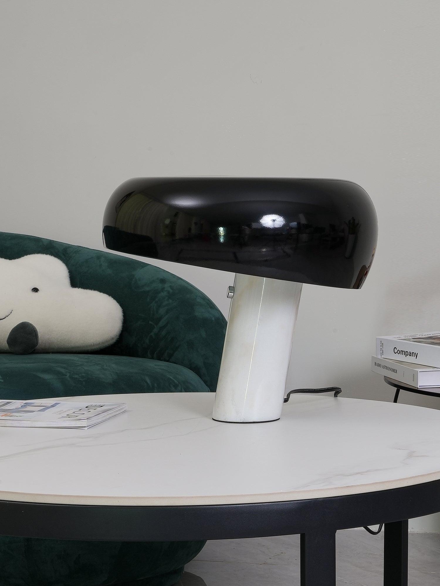 Marble Table Lamp Black | Table Lamp | metal/Marble | 110-240V | Sleek Table Accent