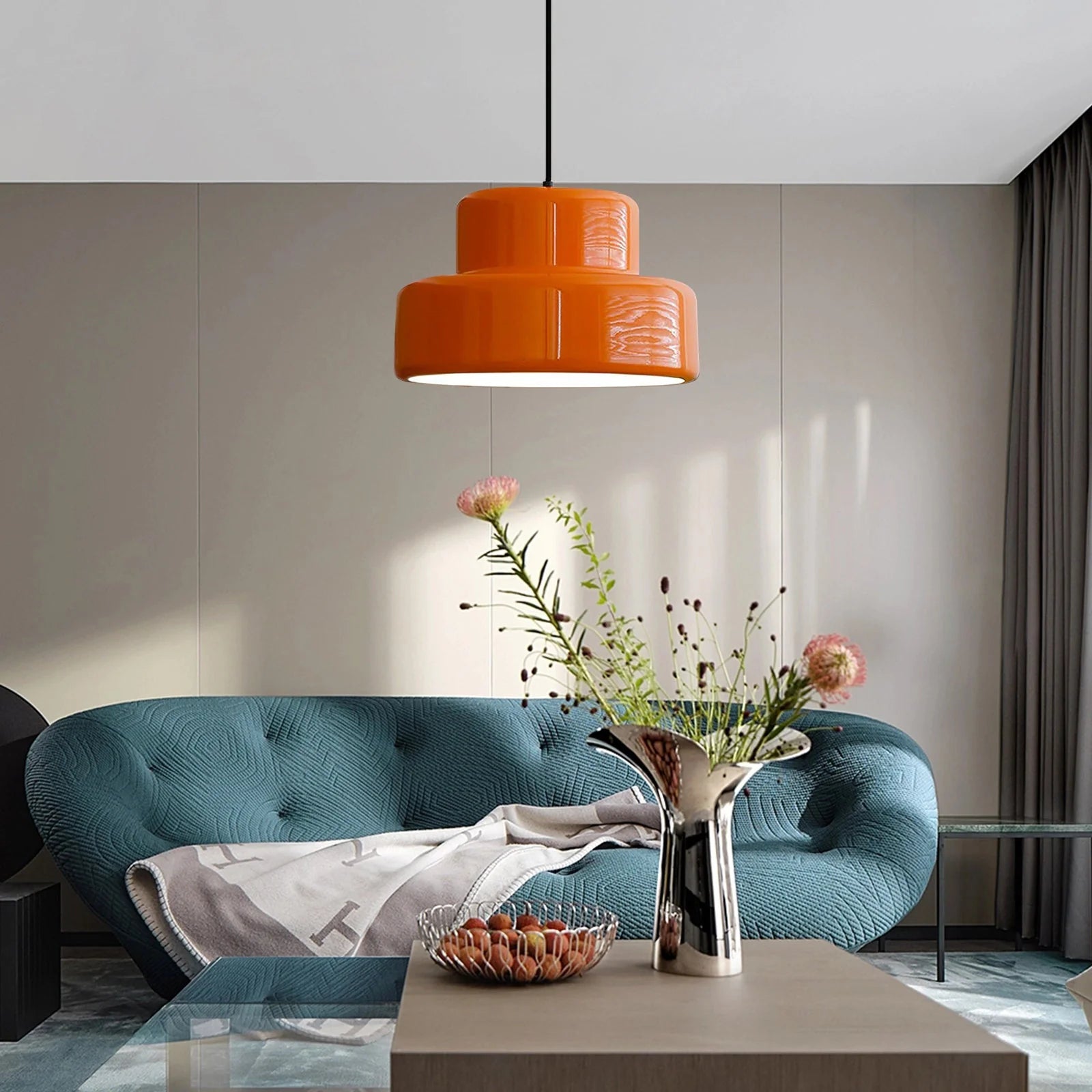 Bauhaus Vintage Orange Hanging Lamp | Lighting | iron/metal | 40W | Premium Lighting Solution