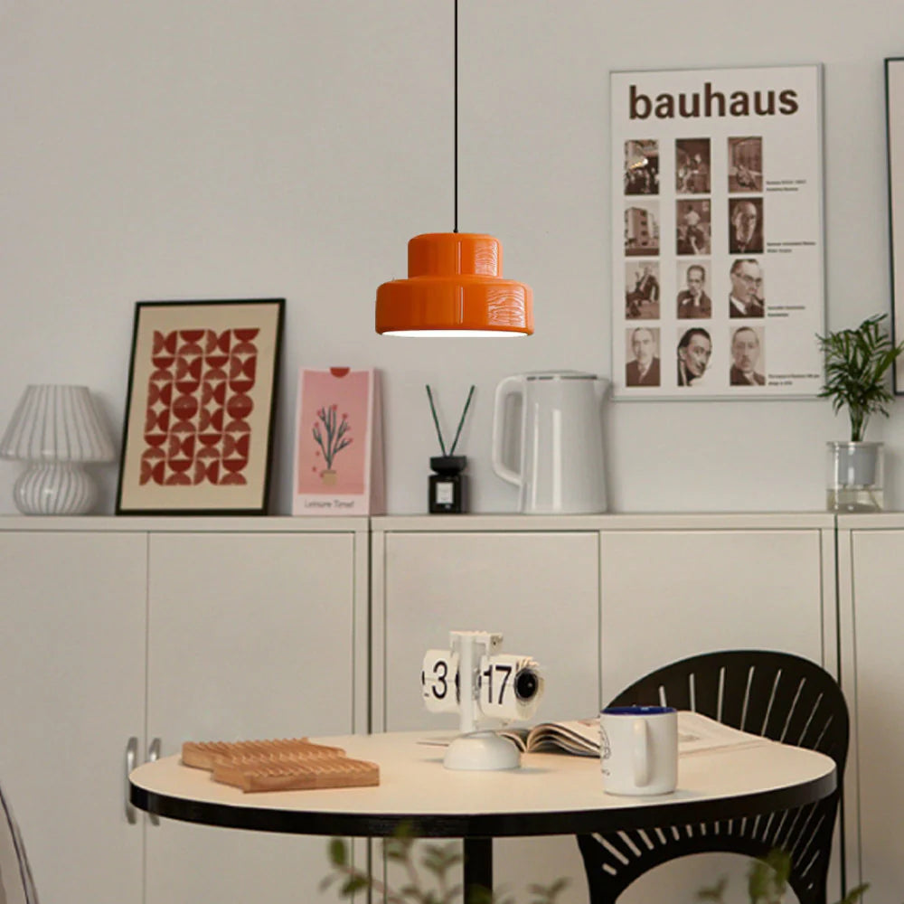 Bauhaus Vintage Orange Hanging Lamp | Lighting | iron/metal | 40W | Premium Lighting Solution