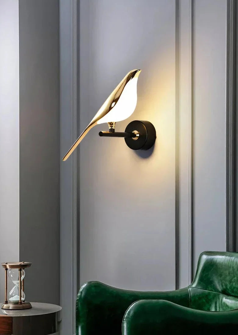 Bird Wall Lamp | Wall Lamp | Led | Warm White | iron | 10W | 110V - 220V | Elegant Wall Illumination