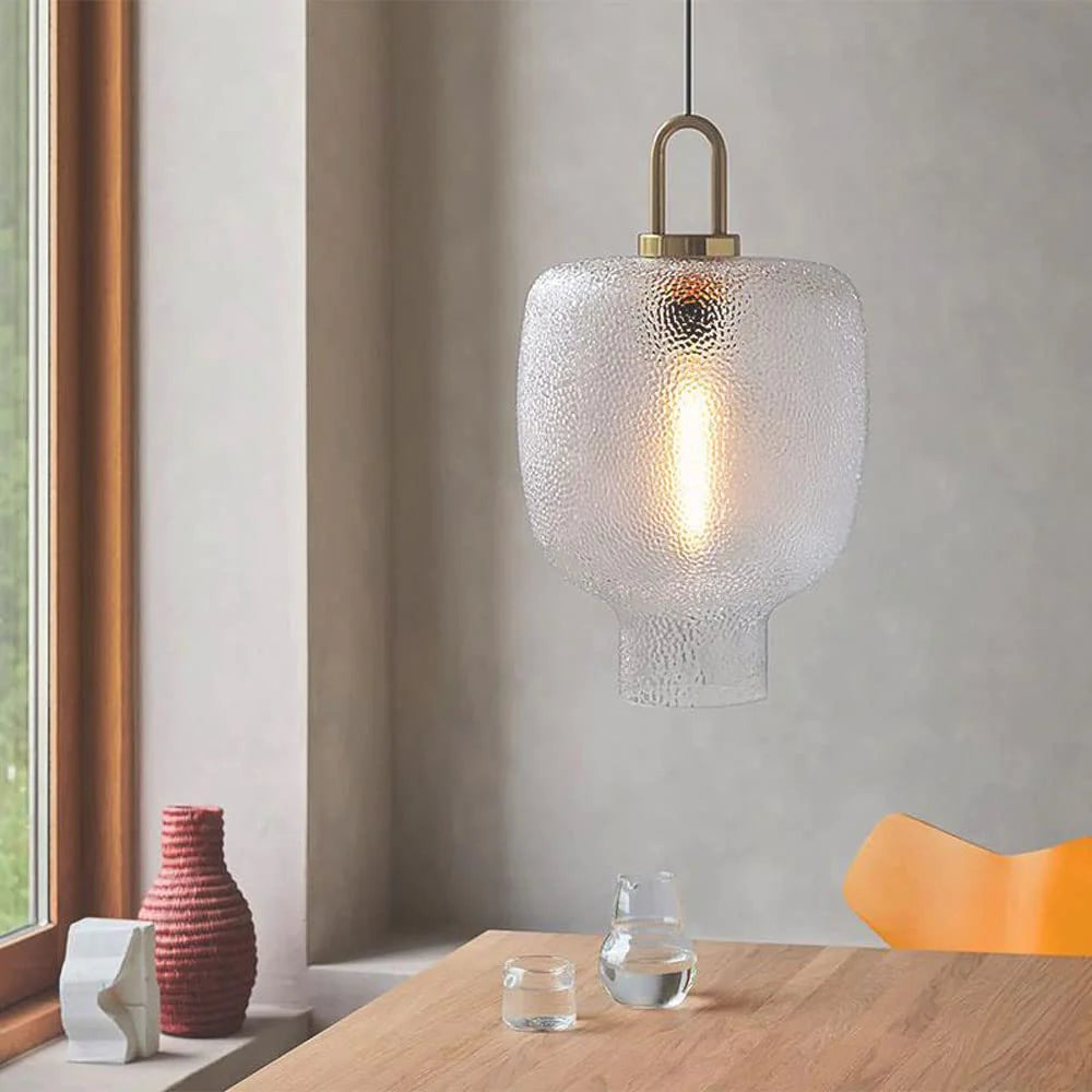 Clear Frosted Glass Hanging Lamp | Lighting | brass/glass | 110V-120V | Premium Lighting Solution
