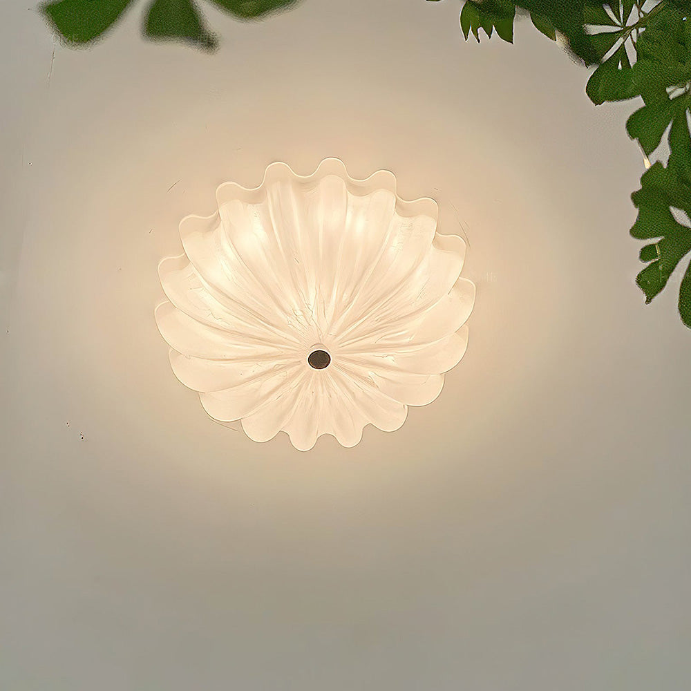 Elegant White Glass Ceiling Lamp | Lighting | glass/iron | Premium Lighting Solution