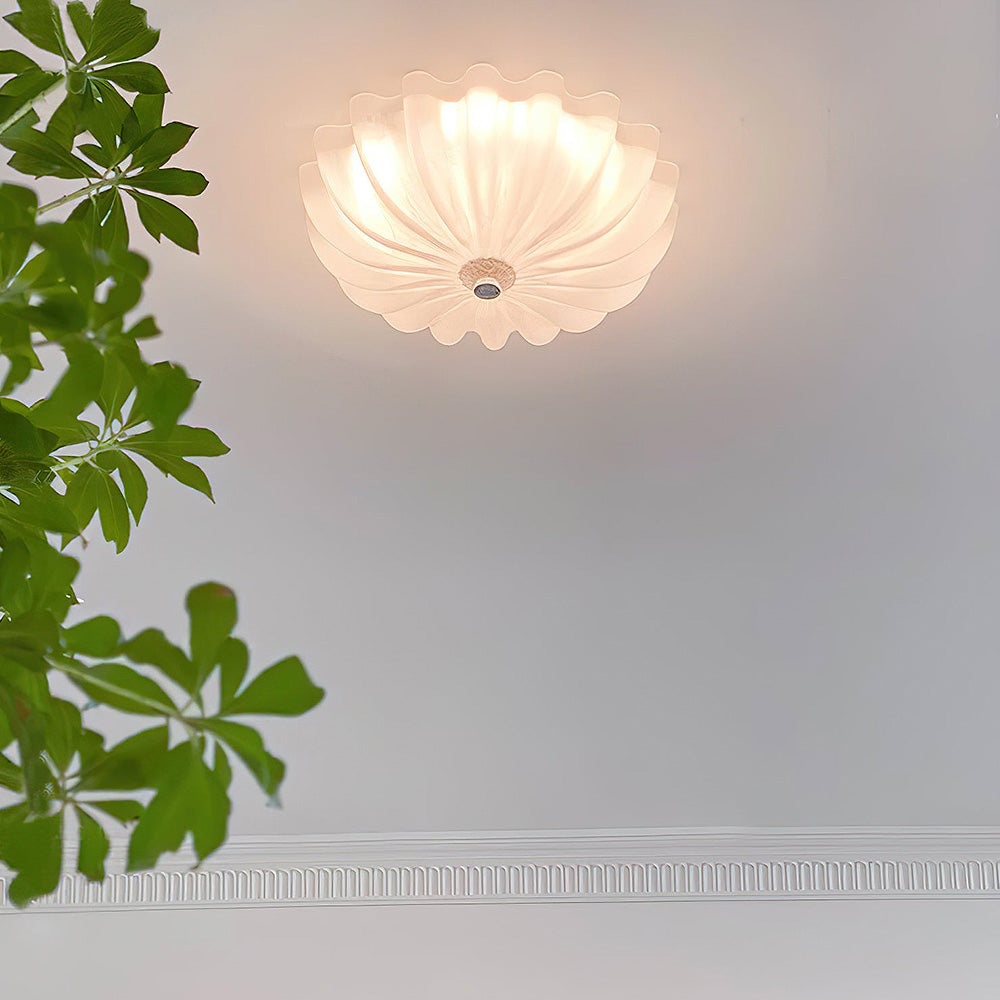 Elegant White Glass Ceiling Lamp | Lighting | glass/iron | Premium Lighting Solution