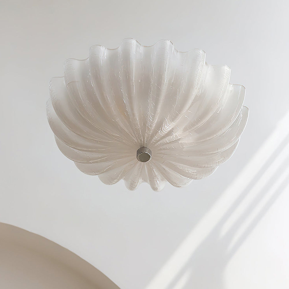 Elegant White Glass Ceiling Lamp | Lighting | glass/iron | Premium Lighting Solution