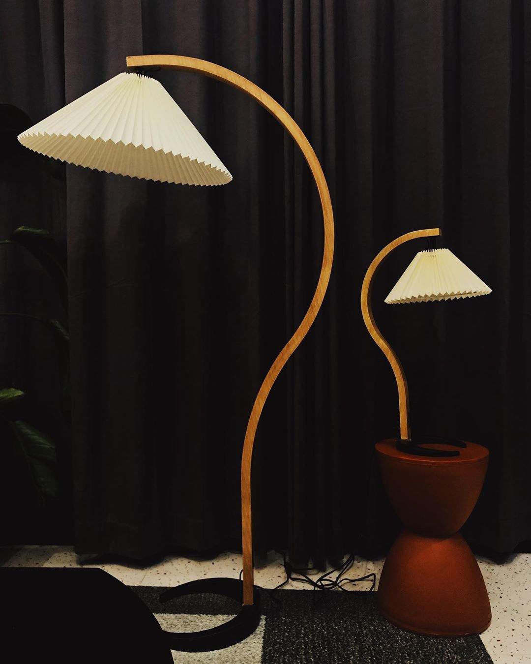 Caprani floor lamp | Floor Lamp | LED | linen/metal/wood | 240v | Stylish Floor Lighting