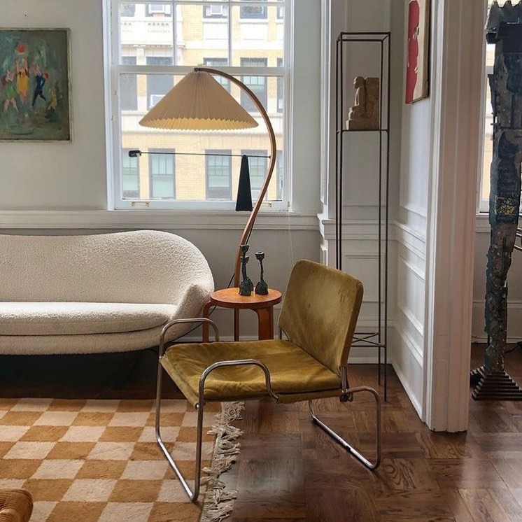 Caprani floor lamp | Floor Lamp | LED | linen/metal/wood | 240v | Stylish Floor Lighting