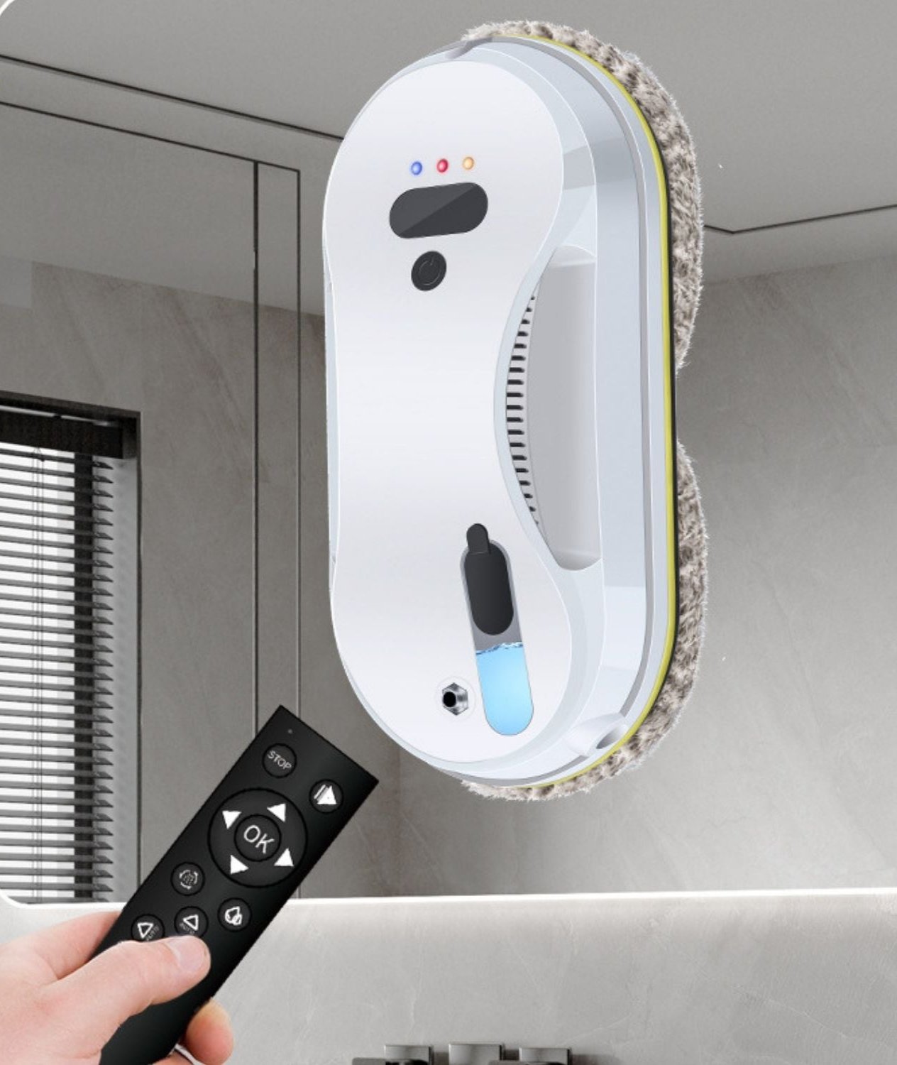 SparkleBot | Elektrische en op afstand bediende raamreinigingsrobot met sensoren