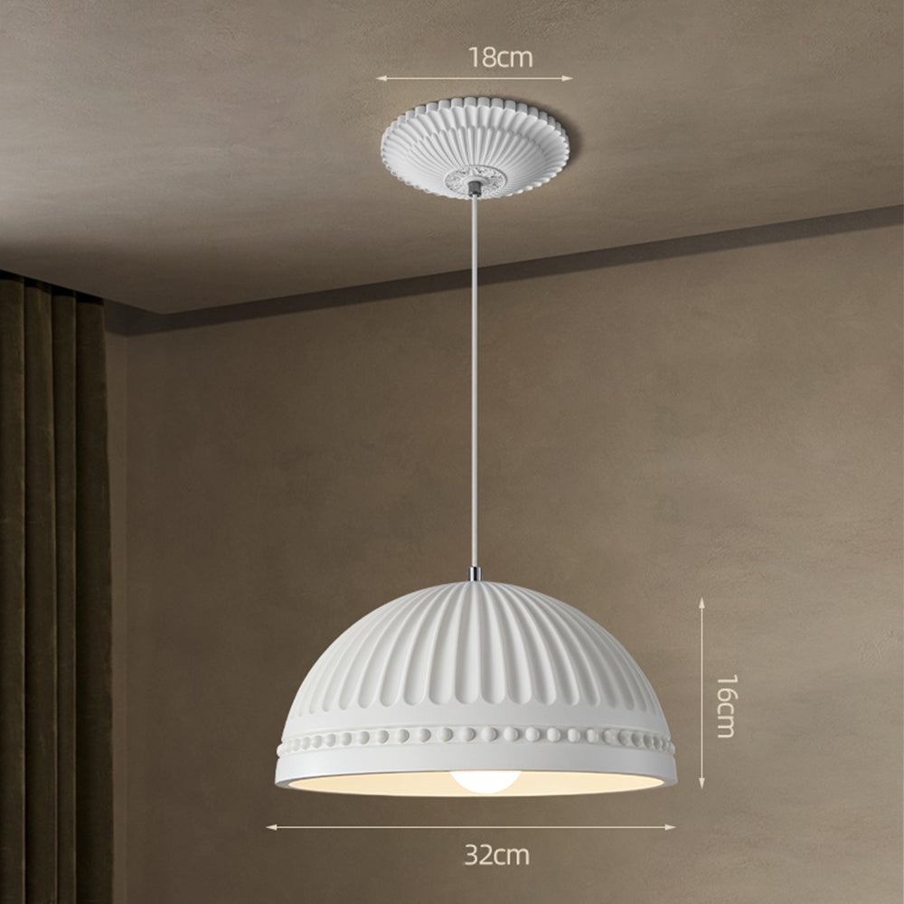 Elegant White Resin Hanging Lamp | Lighting | LED | 110V-120V | Premium Lighting Solution