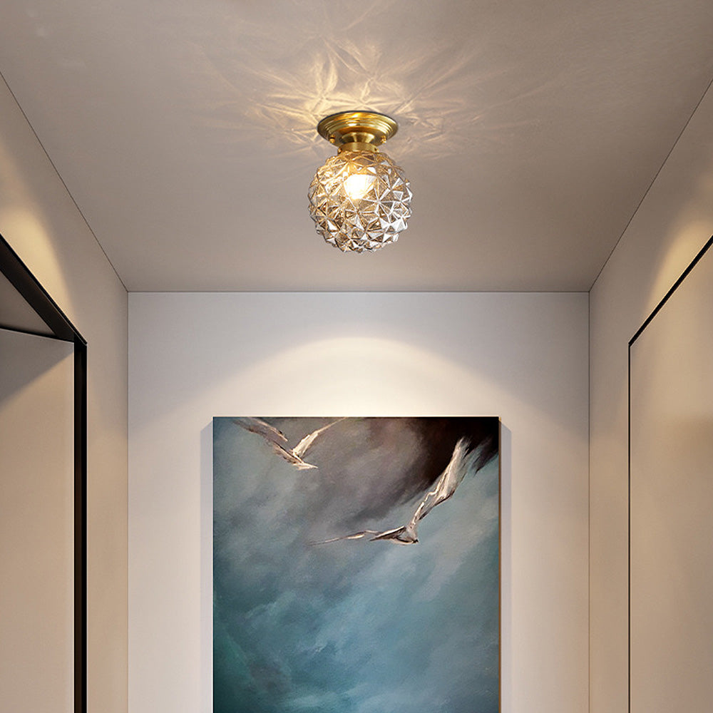 Modern Clear Glass Ball Ceiling | Lighting | glass/iron | Premium Lighting Solution