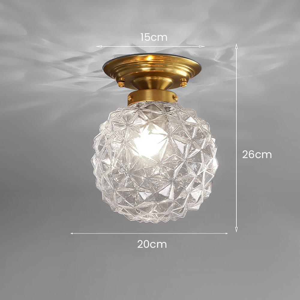 Modern Clear Glass Ball Ceiling | Lighting | glass/iron | Premium Lighting Solution