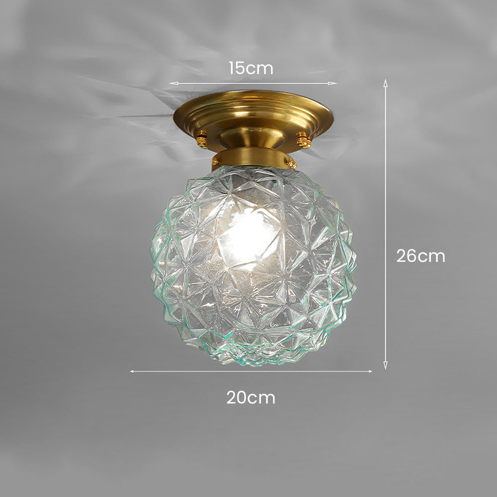 Modern Clear Glass Ball Ceiling | Lighting | glass/iron | Premium Lighting Solution