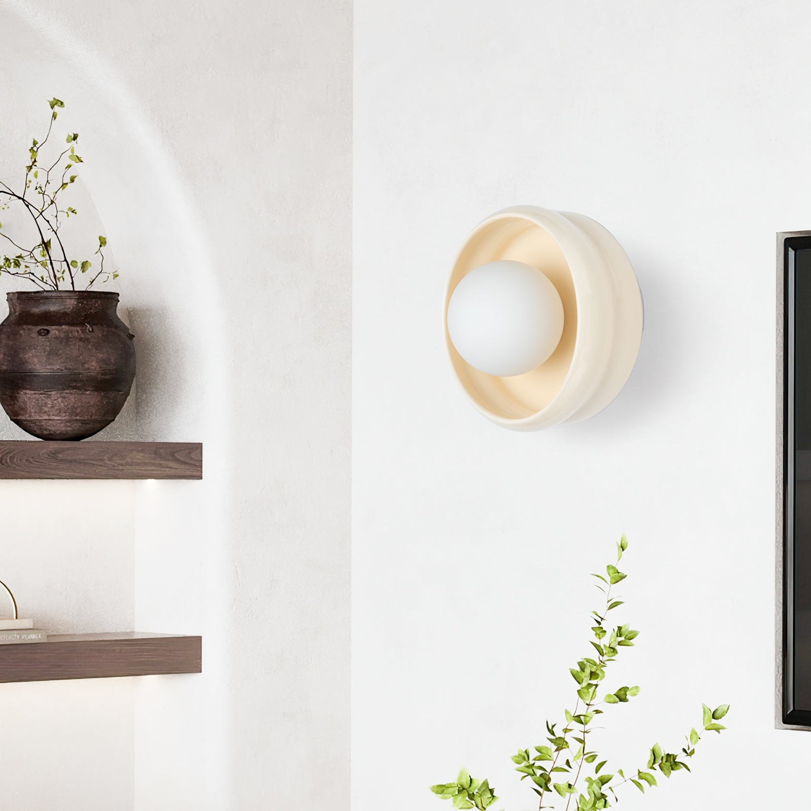 Modern Striped Simple Ceramic Wall | Wall Lamp | glass | 110V - 120V | Elegant Wall Illumination