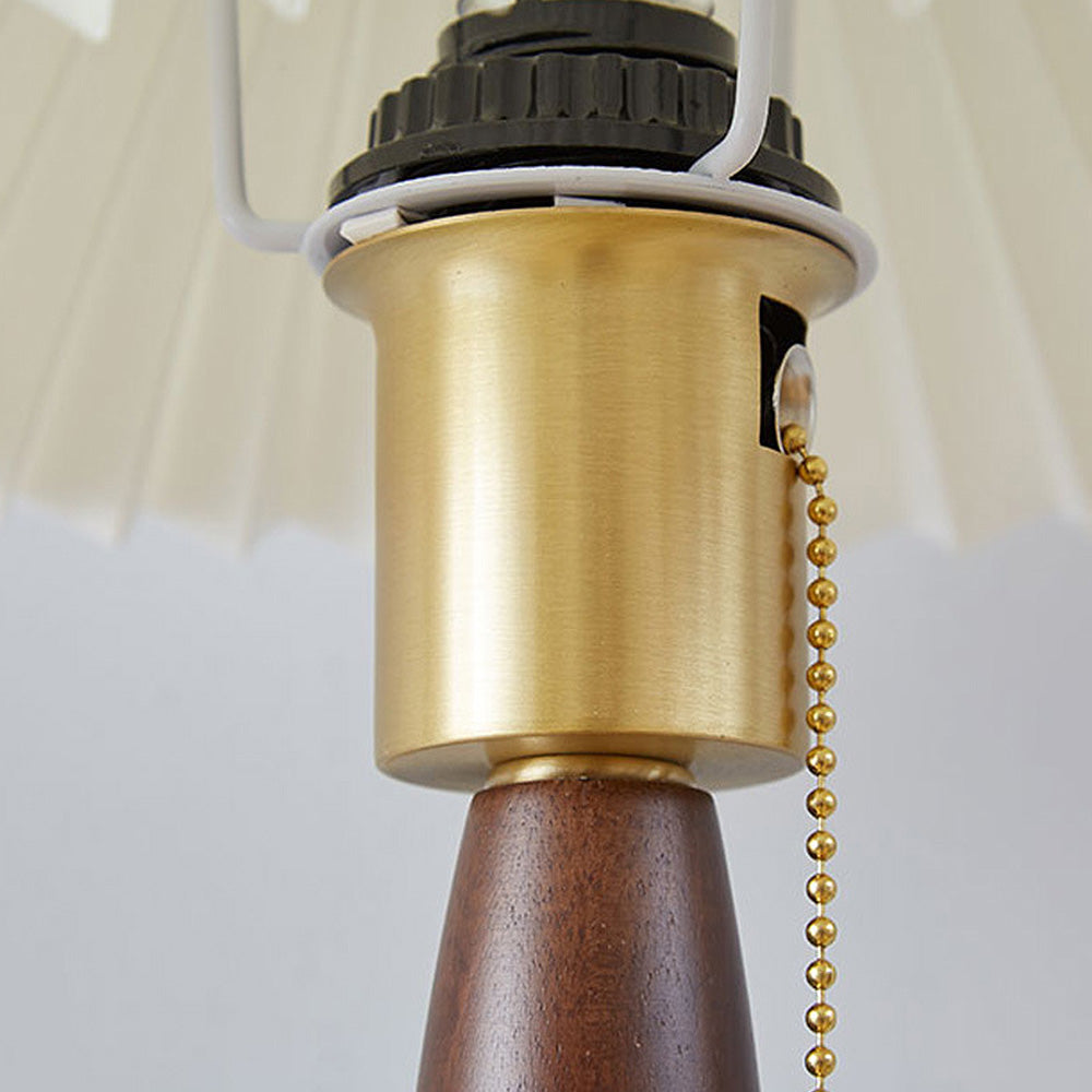 Classic Walnut Folding Shade Wall | Wall Lamp | wood | 110V - 120V | Elegant Wall Illumination