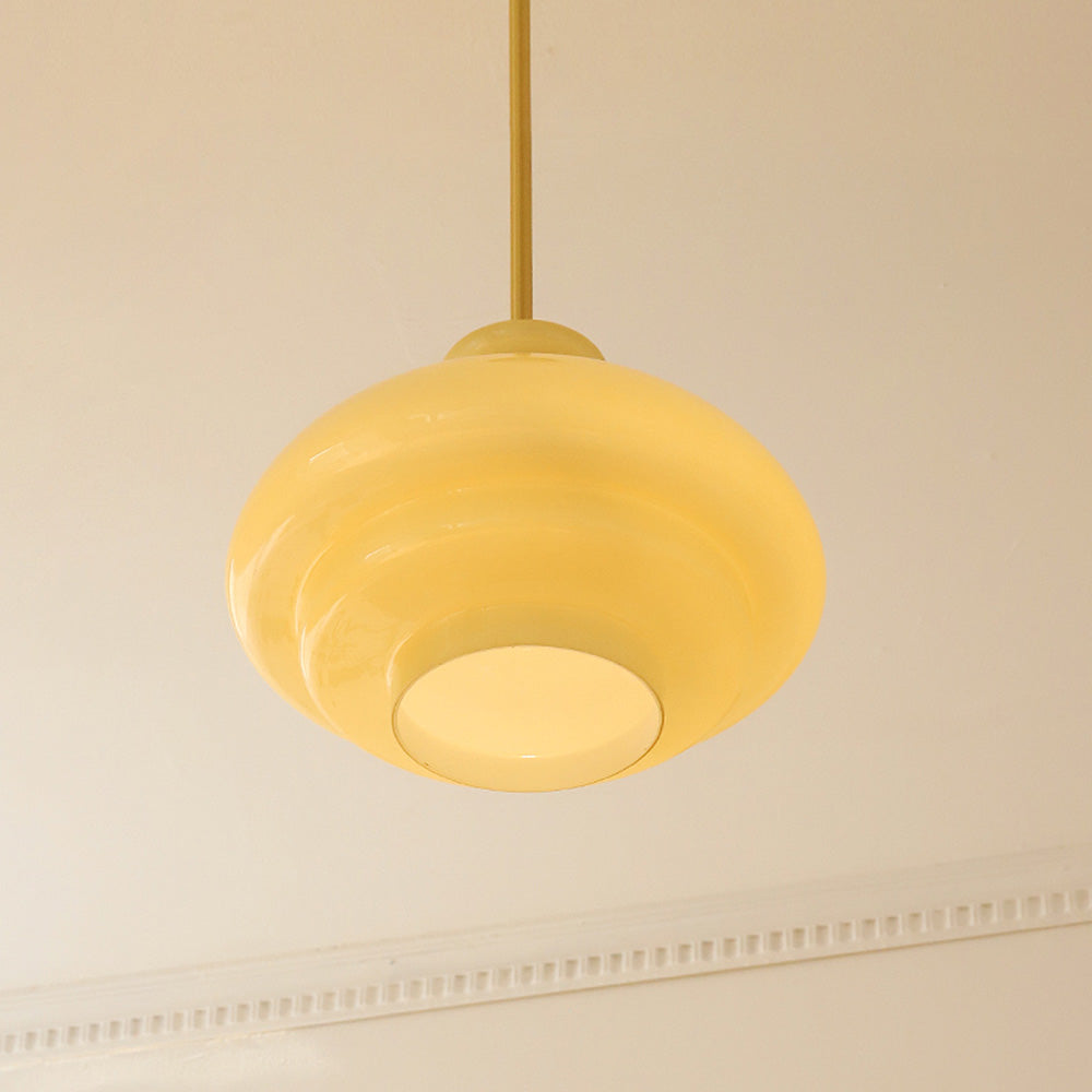 Bauhaus Yellow Three Layer Hanging | Lighting | LED | glass | 110V-120V | Premium Lighting Solution