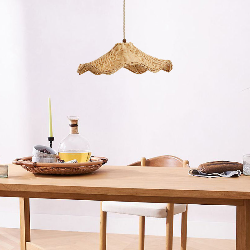 Boho Wicker Rattan Farmouse Pendant | Lighting | LED | 40W | 110V-120V | Premium Lighting Solution