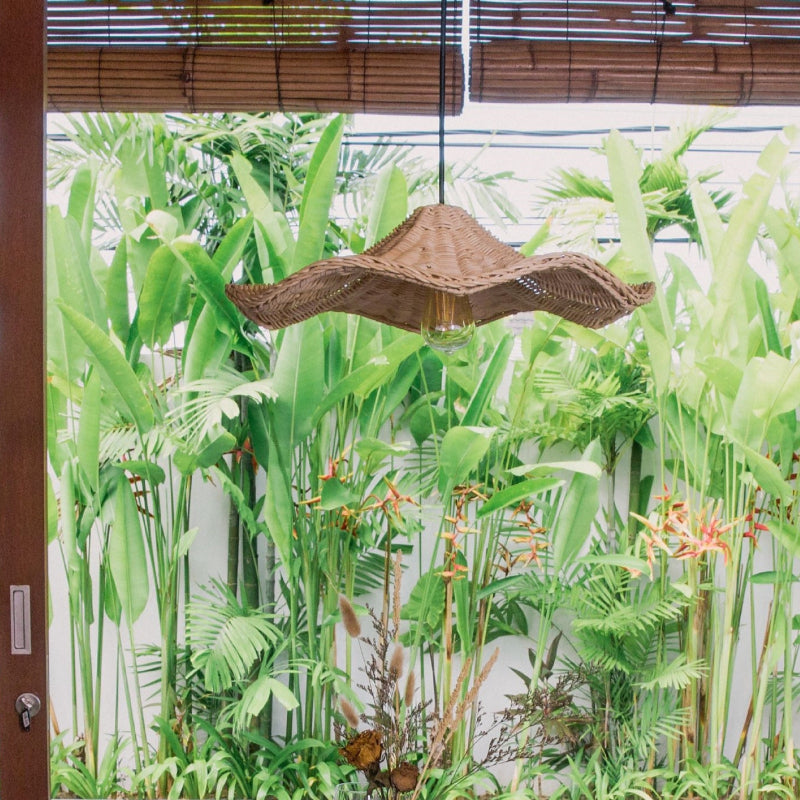 Boho Wicker Rattan Farmouse Pendant | Lighting | LED | 40W | 110V-120V | Premium Lighting Solution