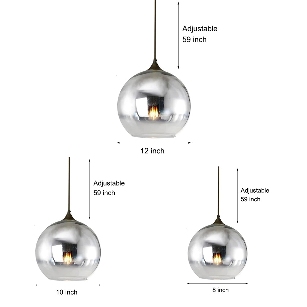 SphereGlow Modern Glass Industrial Hanging | Lighting | LED | glass/metal | Premium Lighting Solution