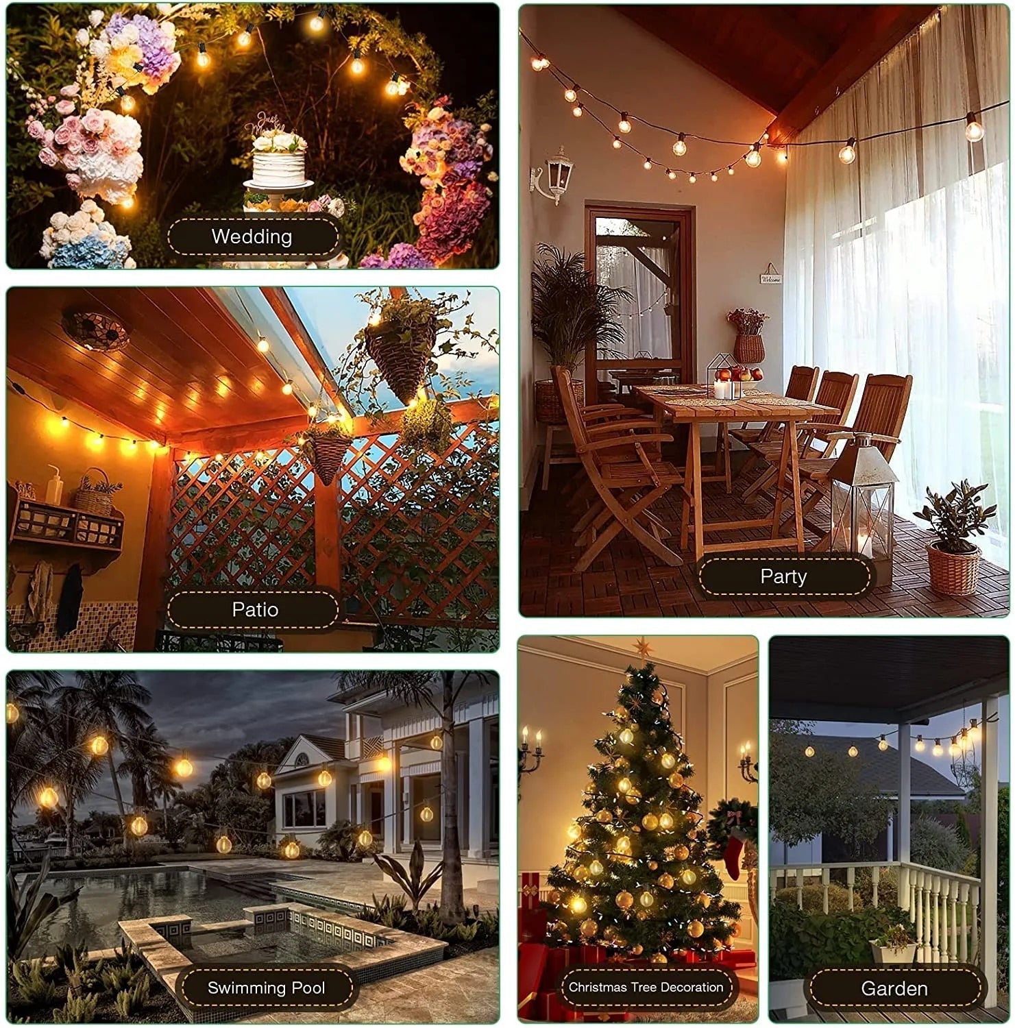 StarlightStrings Outdoor String Lights | Lighting | 220V | Premium Lighting Solution