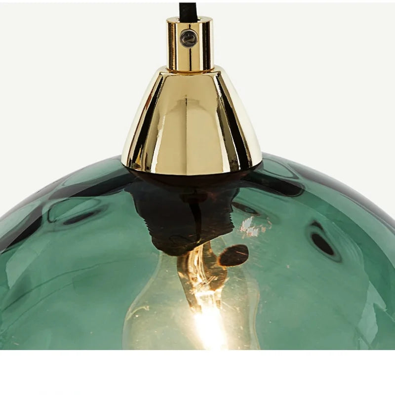 HelderBol Glass Ball Hanging Lamp | Lighting | cool white | glass/iron/metal | Premium Lighting Solution