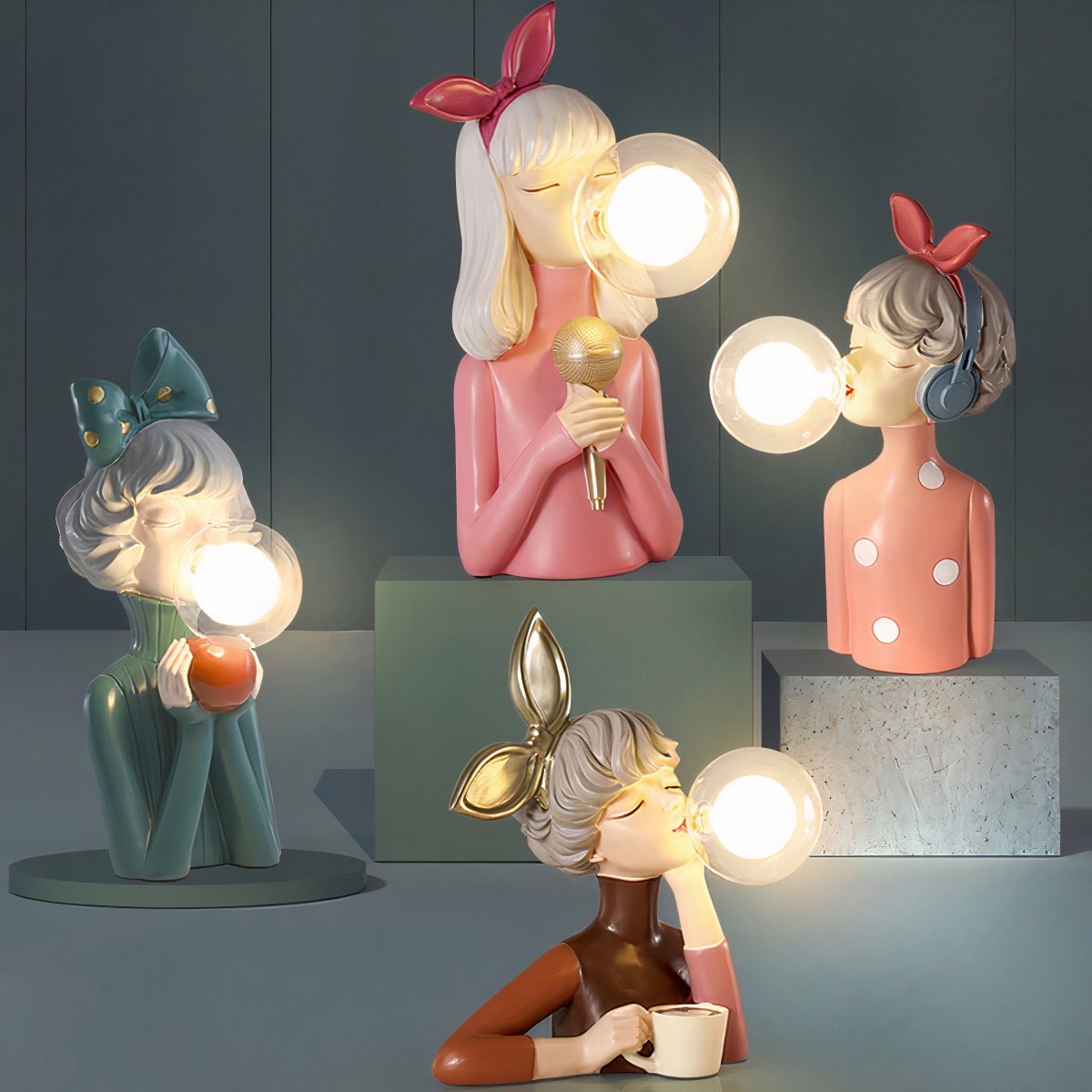Artemisa™ Unique Designer Table Lamp | Table Lamp | Wood/Fabric | Sleek Table Accent