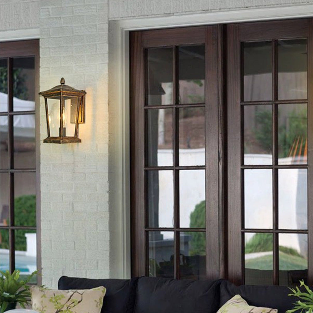 Farmhouse Waterproof Glass Shade Outdoor | Wall Lamp | glass | 110V - 120V | Elegant Wall Illumination