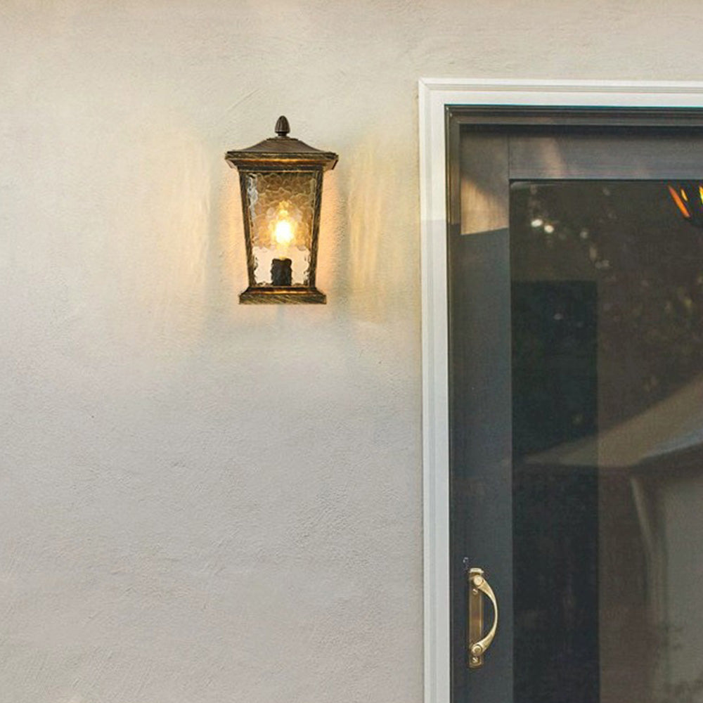 Farmhouse Waterproof Glass Shade Outdoor | Wall Lamp | glass | 110V - 120V | Elegant Wall Illumination