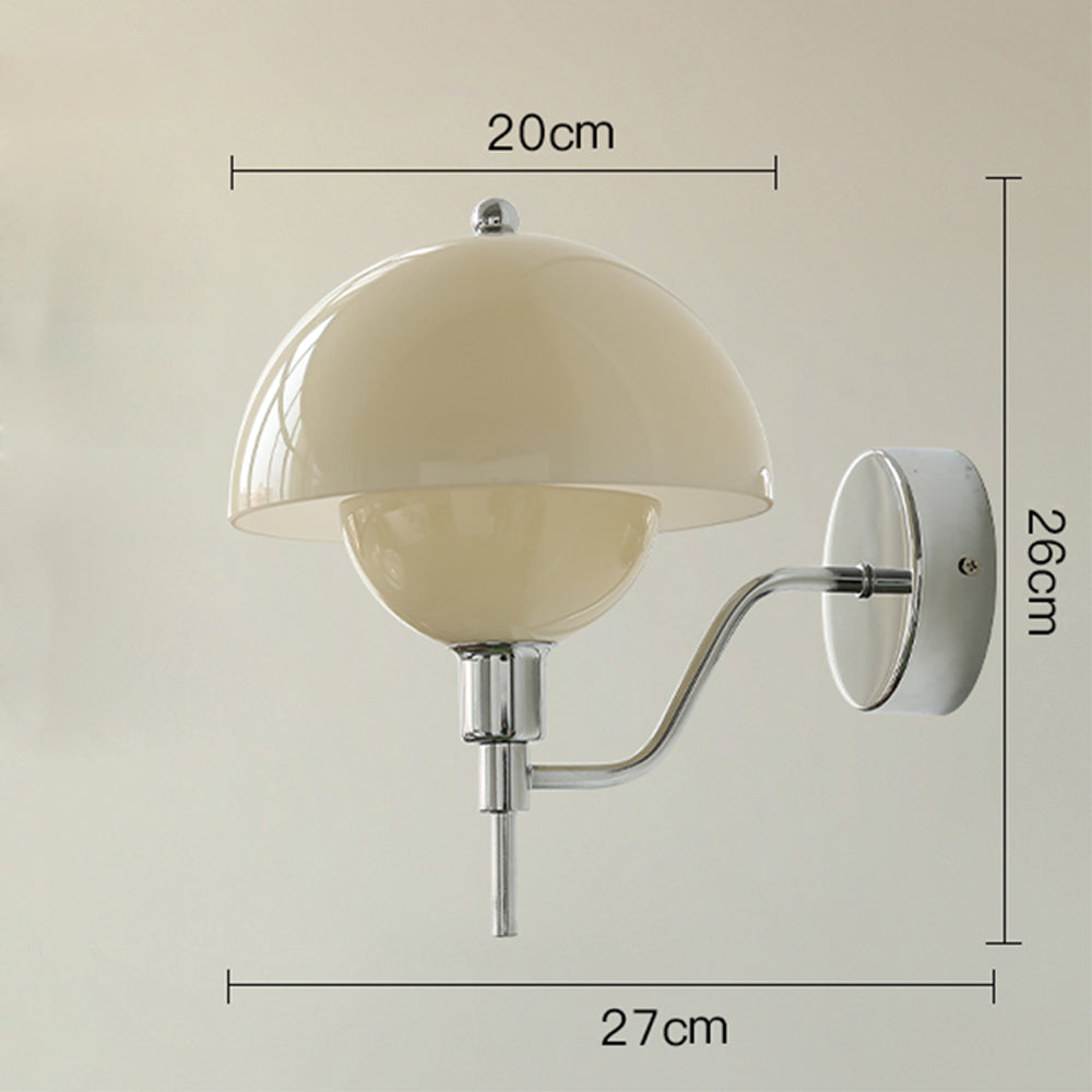 French Mushroom Glass Wall Lamp | Wall Lamp | glass | 110V - 120V | Elegant Wall Illumination