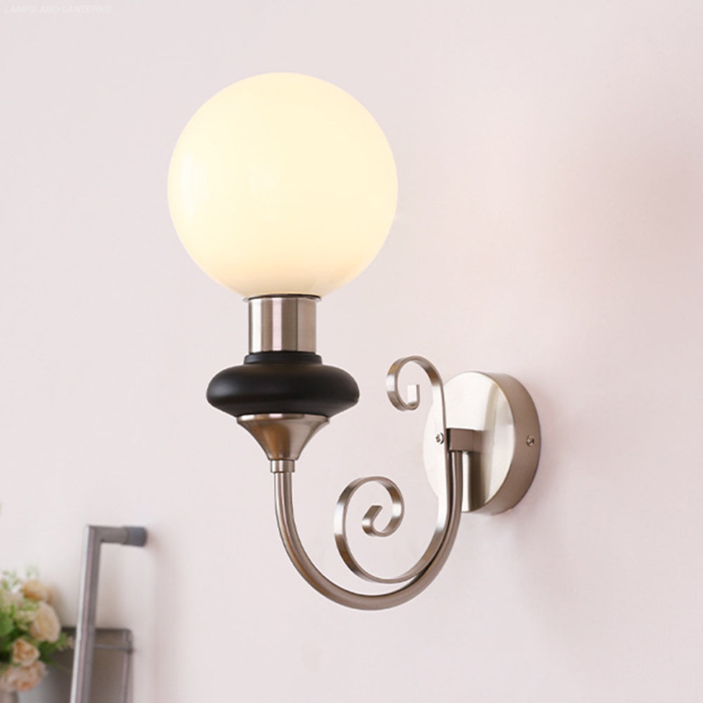 French Retro Glass 1-Light Wall | Wall Lamp | glass | 110V - 120V | Elegant Wall Illumination