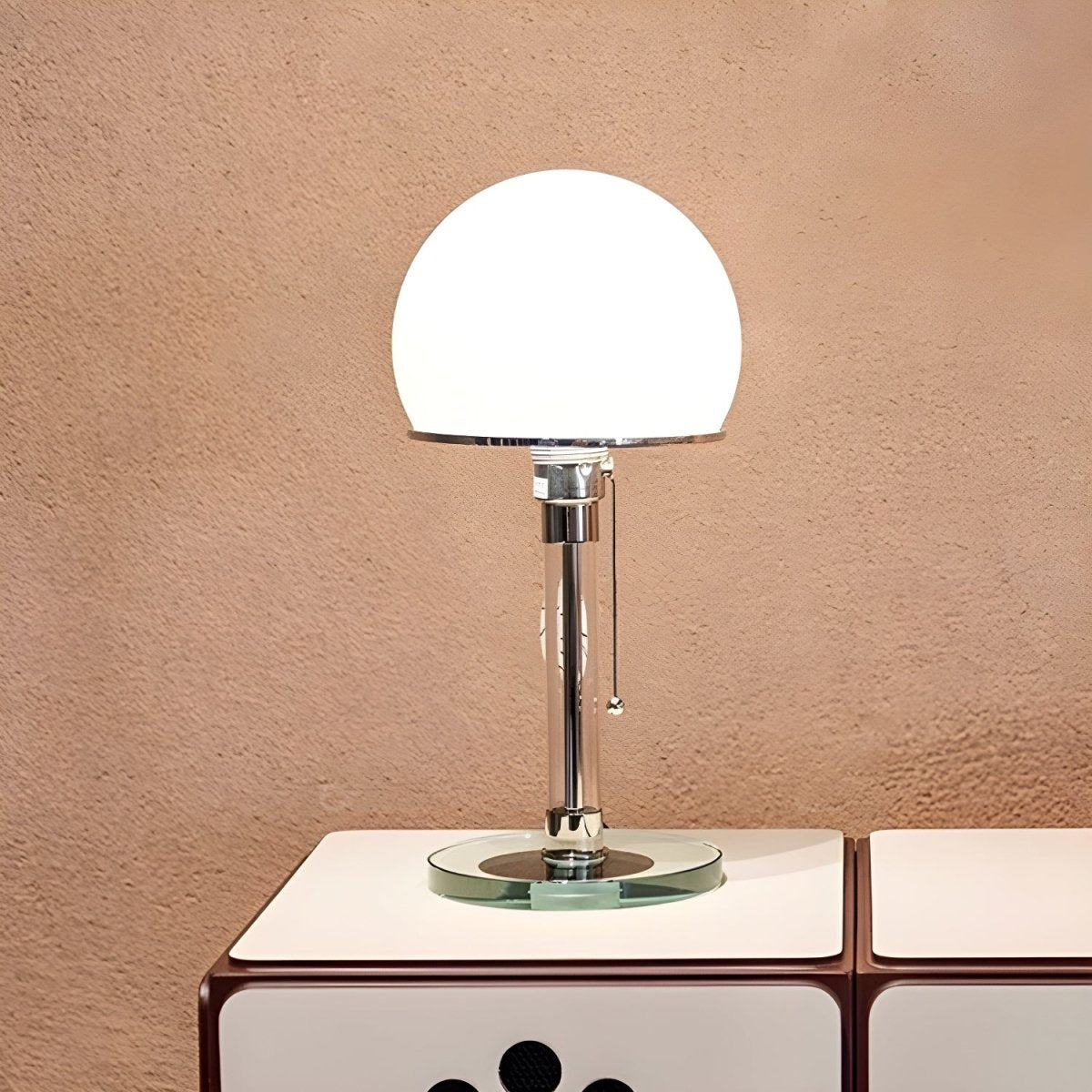 Luzora Glass Table Lamp Modern | Table Lamp | Glass/metal | 110-240V | Sleek Table Accent