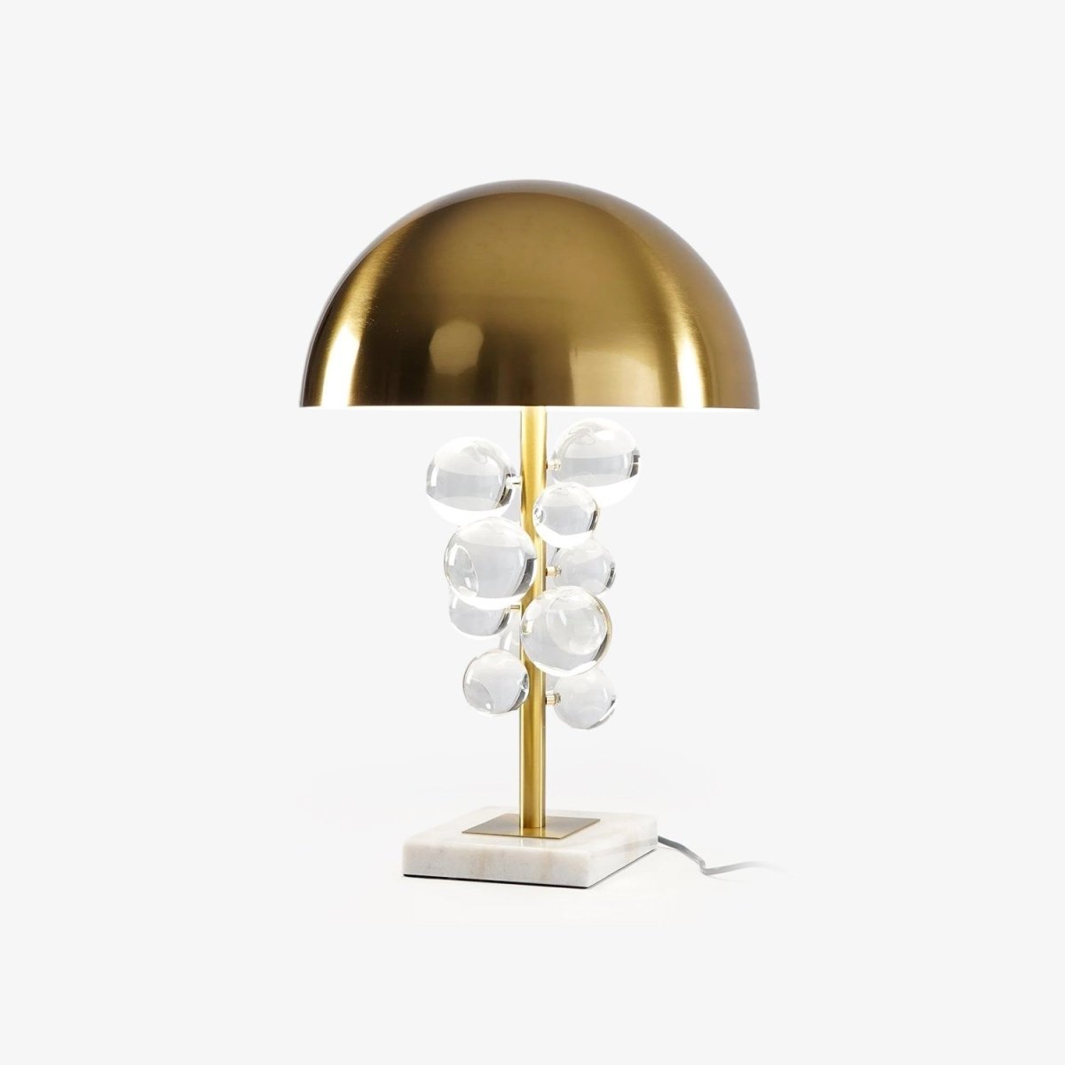 Modern Table Lamp Gold Glass | Table Lamp | glass/Metal | 110-240V | Sleek Table Accent