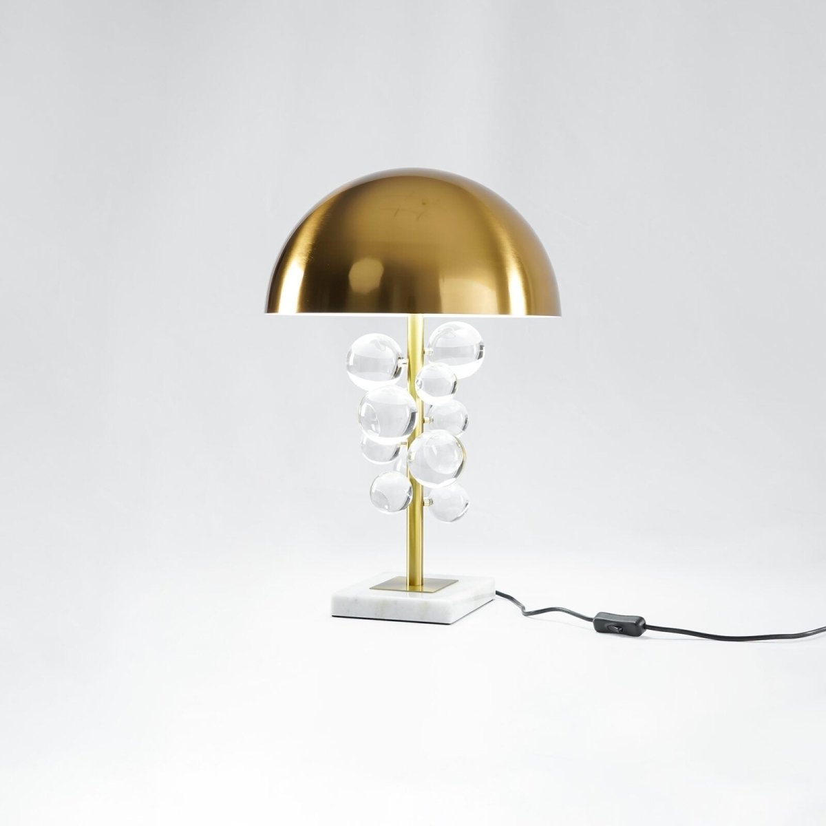 Modern Table Lamp Gold Glass | Table Lamp | glass/Metal | 110-240V | Sleek Table Accent