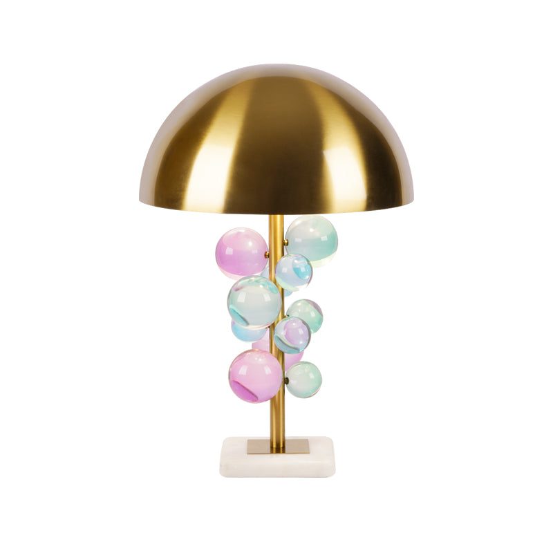 Modern Table Lamp Gold Glass | Table Lamp | glass/Metal | 110-240V | Sleek Table Accent