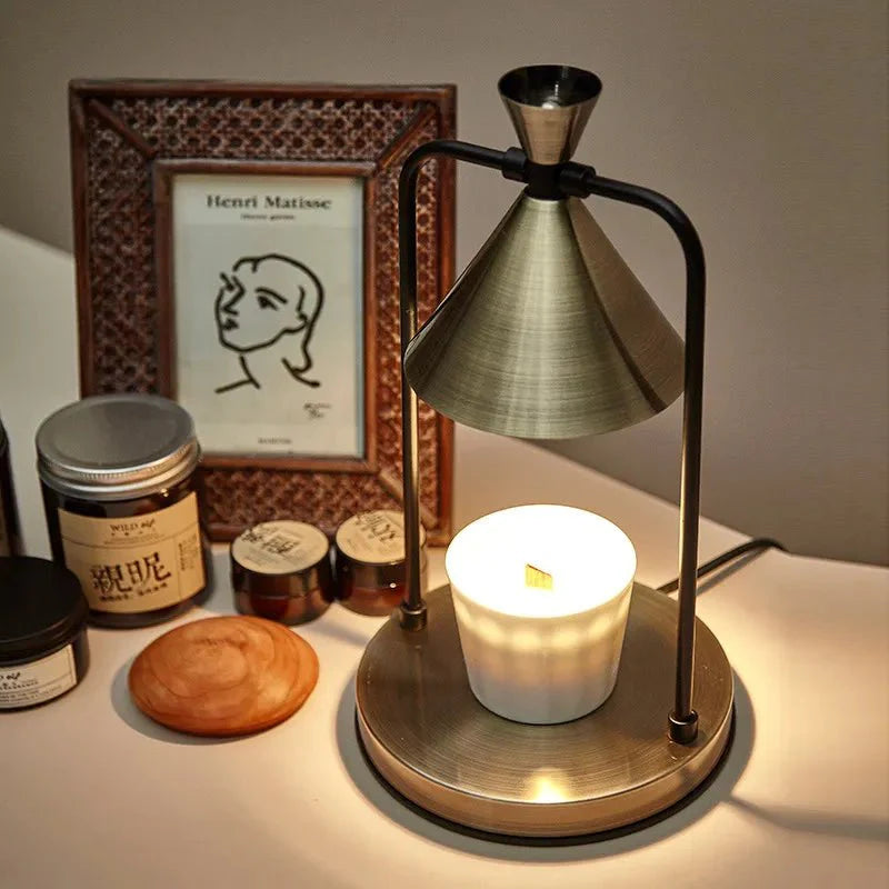 Kaoriya Japanese Dimmable Candle Warmer Table | Decorative Lamp | LED | metallic | 31-40W | Elegant Home Decor