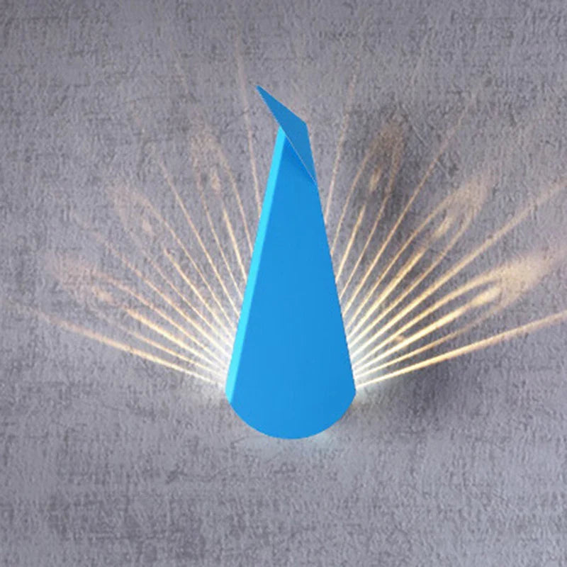 ElegantLicht Peacock Wall Lamp Modern | Wall Lamp | Led | Metal | 15W | 220V-240V | Elegant Wall Illumination