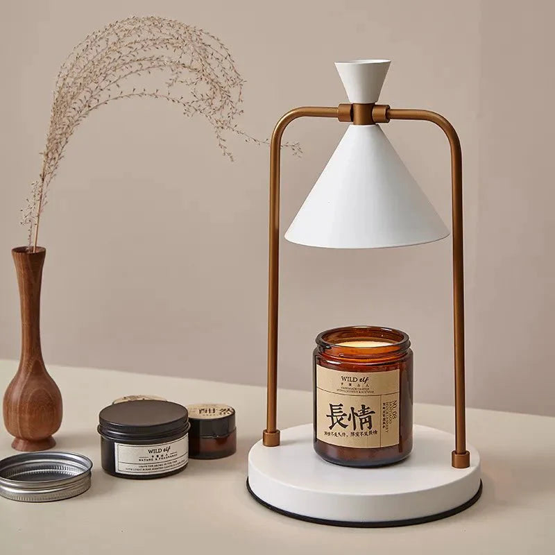 Kaoriya Japanese Dimmable Candle Warmer Table | Decorative Lamp | LED | metallic | 31-40W | Elegant Home Decor