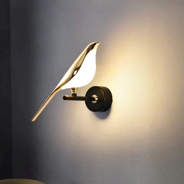 VogelLicht Artistic Wall Lamp Bird | Wall Lamp | Led | Warm White | metal | 3W | Elegant Wall Illumination