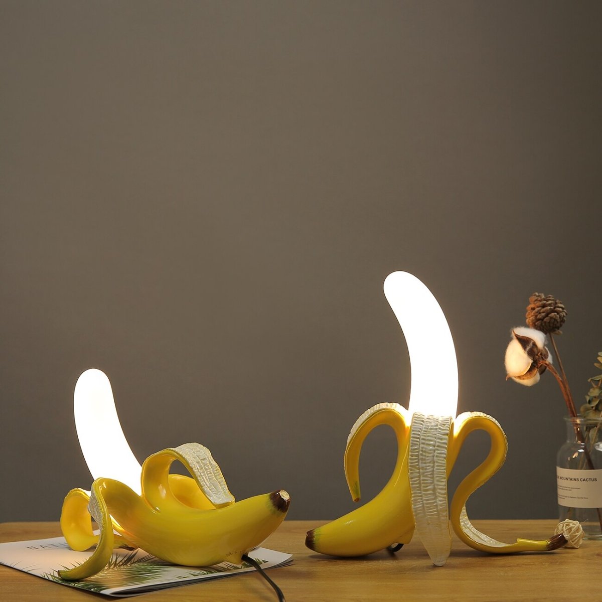 Lumora™ Deco Banana Lamp Unique | Table Lamp | LED | Resin | 90-260V | Sleek Table Accent