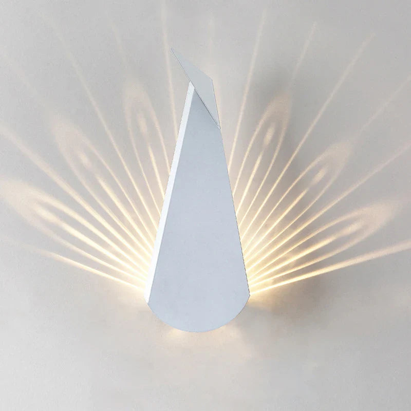 ElegantLicht Peacock Wall Lamp Modern | Wall Lamp | Led | Metal | 15W | 220V-240V | Elegant Wall Illumination
