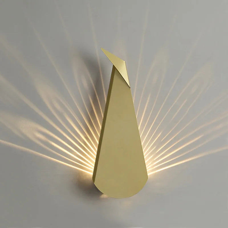 ElegantLicht Peacock Wall Lamp Modern | Wall Lamp | Led | Metal | 15W | 220V-240V | Elegant Wall Illumination