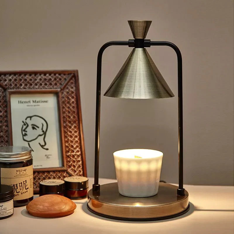 Kaoriya Japanese Dimmable Candle Warmer Table | Decorative Lamp | LED | metallic | 31-40W | Elegant Home Decor