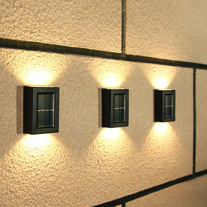 EcoShine Solar Powered Terrace Wall | Wall Lamp | Led | plastic | Elegant Wall Illumination