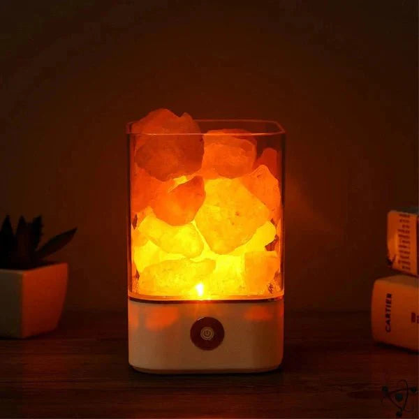 Lumineux GlowStone™ Decorative Crystal Table | Table Lamp | LED | Warm White | acrylic/Crystal | Sleek Table Accent
