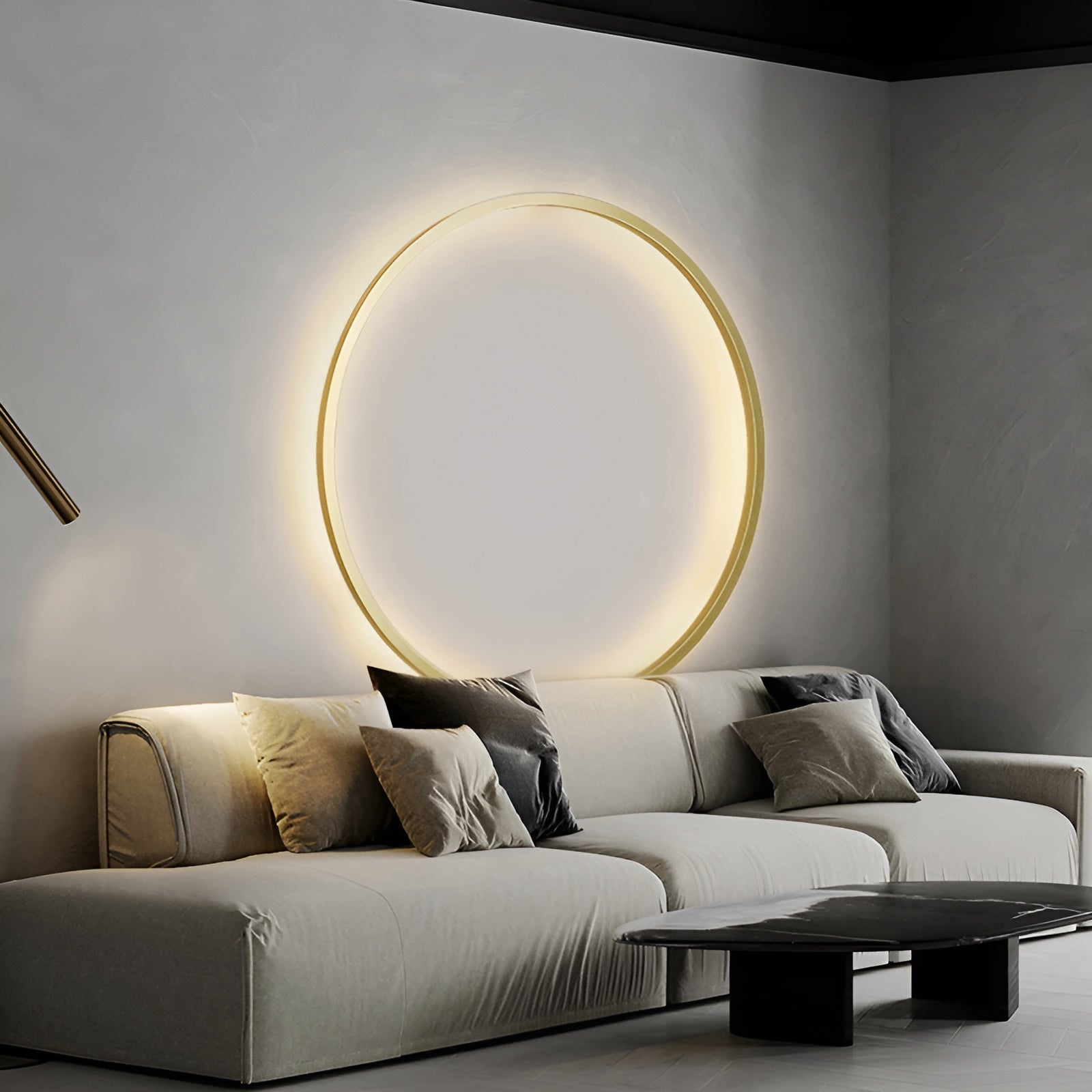 Luminous Circle Lamp Modern Minimalist | Wall Lamp | Led | Aluminum/Acrylic/PVC | 30W | 110V-220V | Elegant Wall Illumination