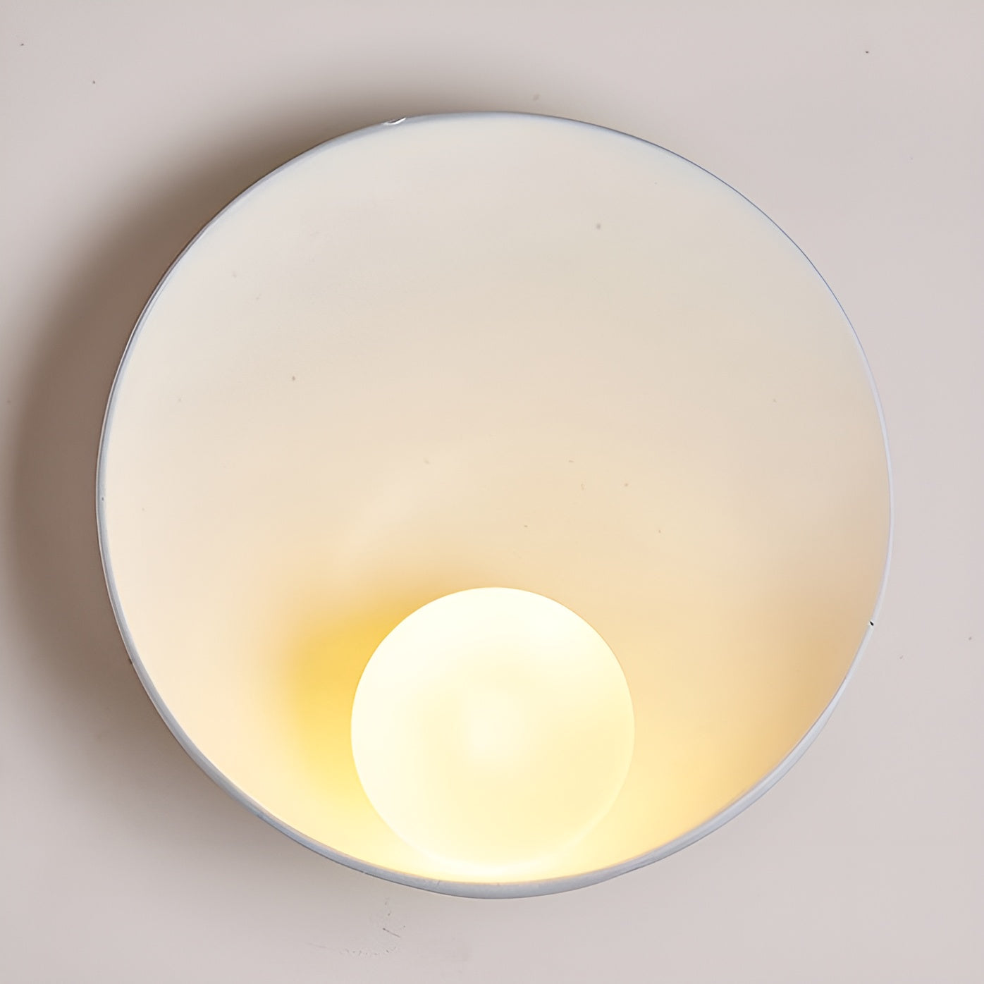 White Pearl Lamp White Wall | Wall Lamp | glass/iron/wood | 20V | Elegant Wall Illumination