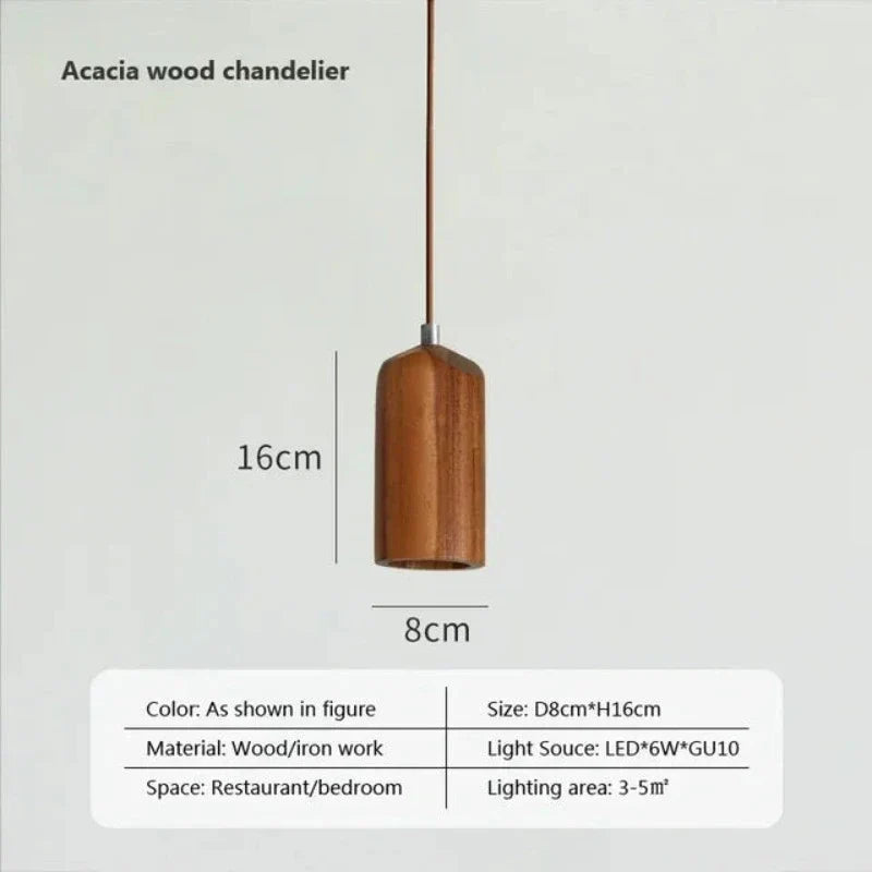 NordicGlow Scandinavian Wooden Hanging Lamp | Lighting | wood | 90-260V | Premium Lighting Solution