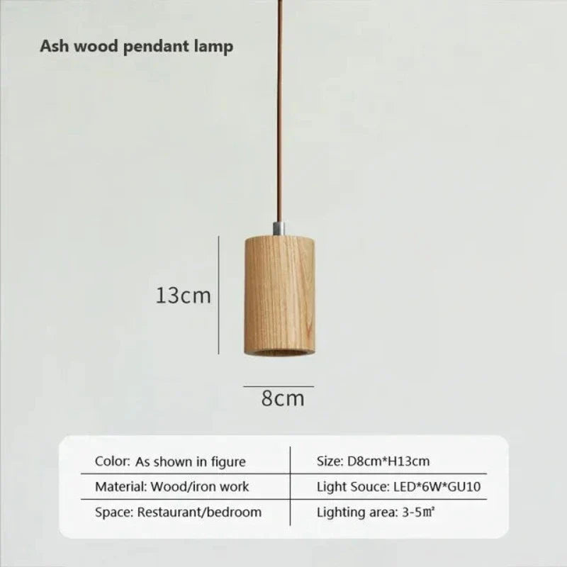 NordicGlow Scandinavian Wooden Hanging Lamp | Lighting | wood | 90-260V | Premium Lighting Solution