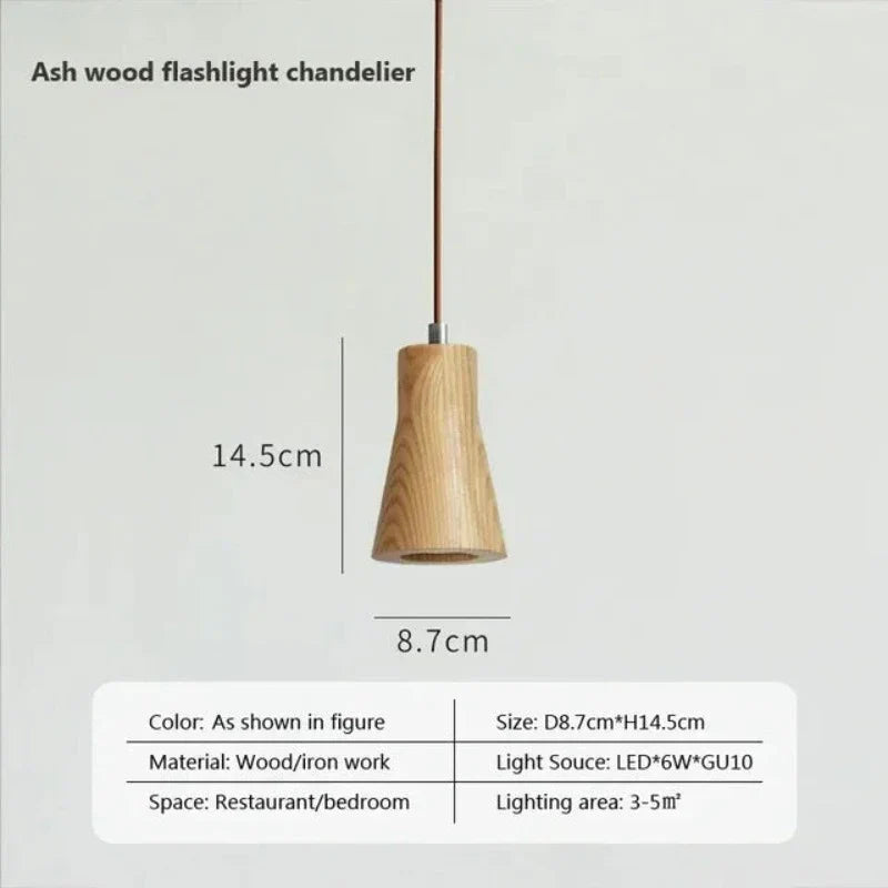 NordicGlow Scandinavian Wooden Hanging Lamp | Lighting | wood | 90-260V | Premium Lighting Solution
