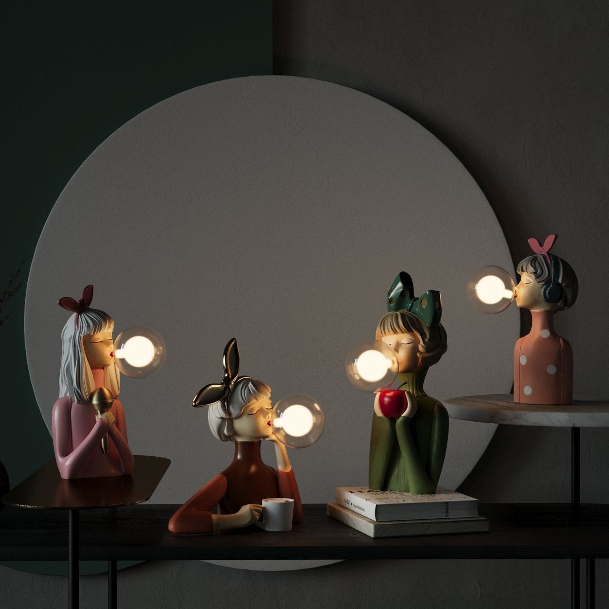 Artemisa™ Unique Designer Table Lamp | Table Lamp | Wood/Fabric | Sleek Table Accent